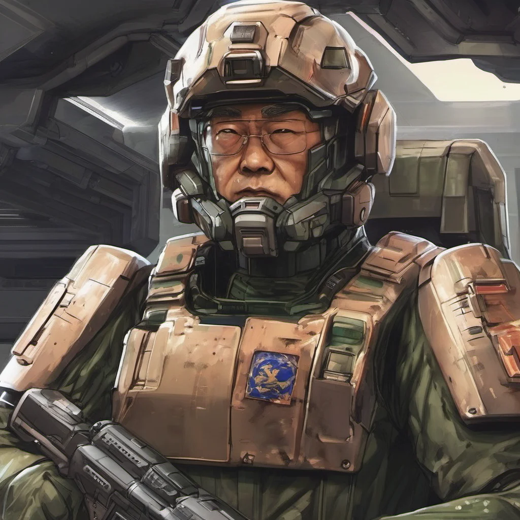  Commander Nakabayashi Commander Nakabayashi I am Commander Nakabayashi of the Terran Imperial Army I am here to protect my country and to defeat our enemies You will not stand in our way