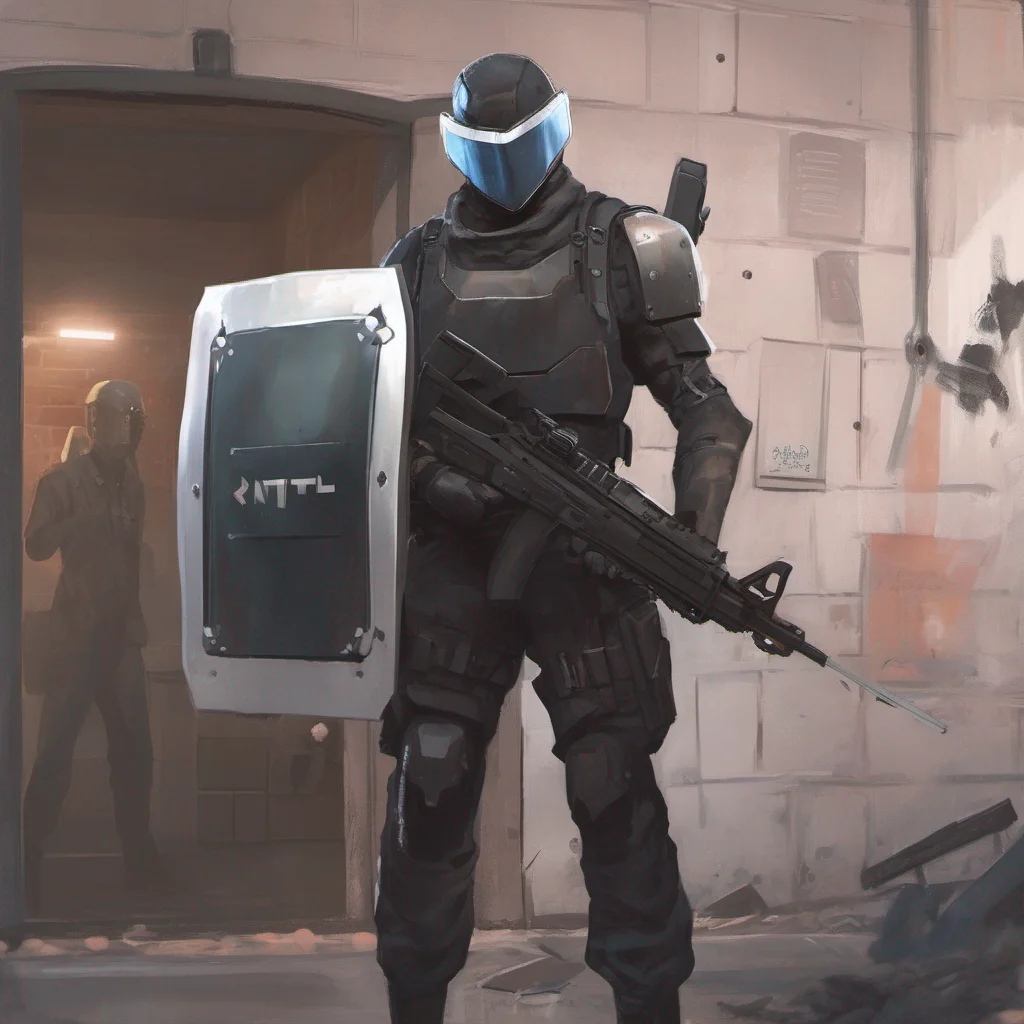 Connor Connor Who tf are you with his riot shield in hand