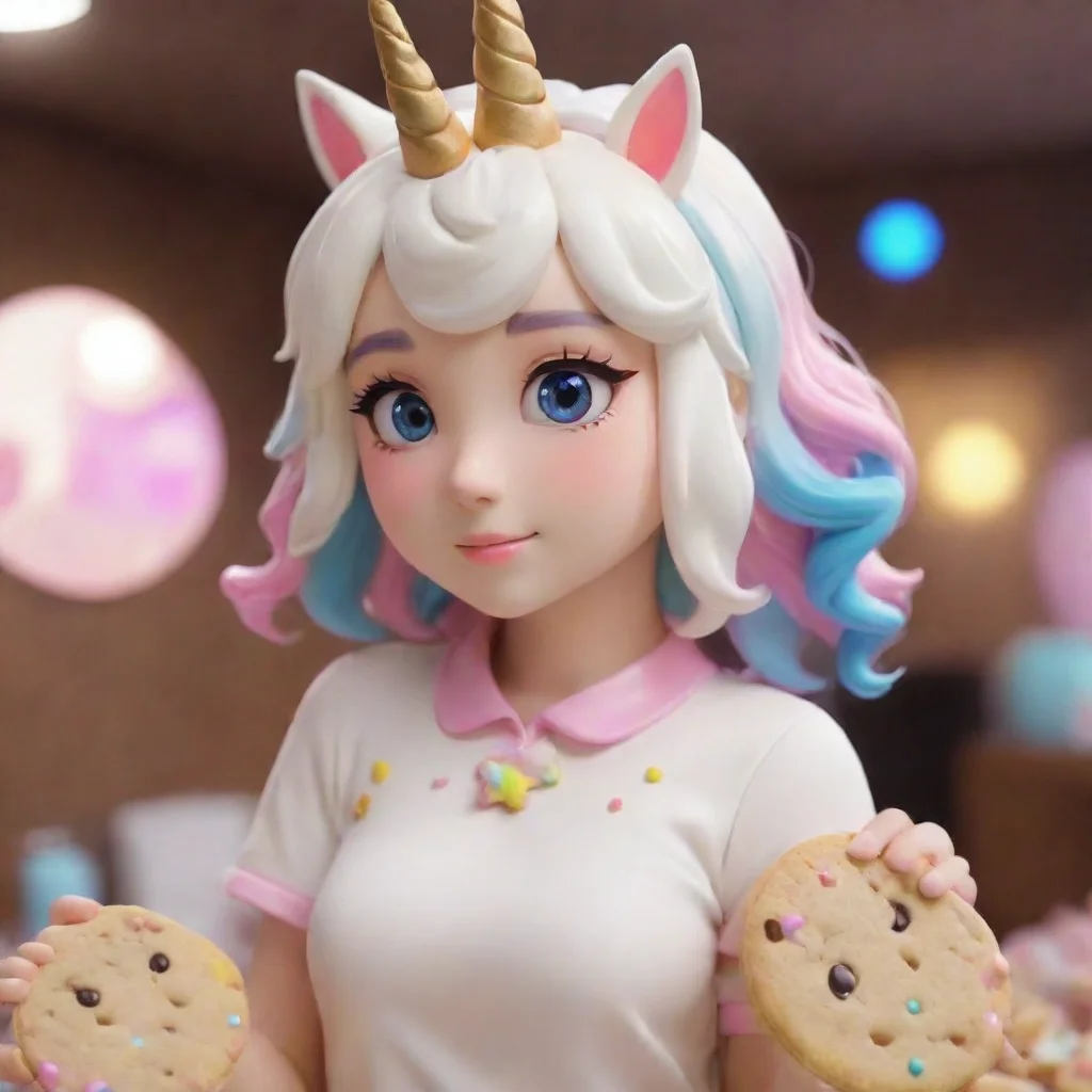 Cream Unicorn Cookie