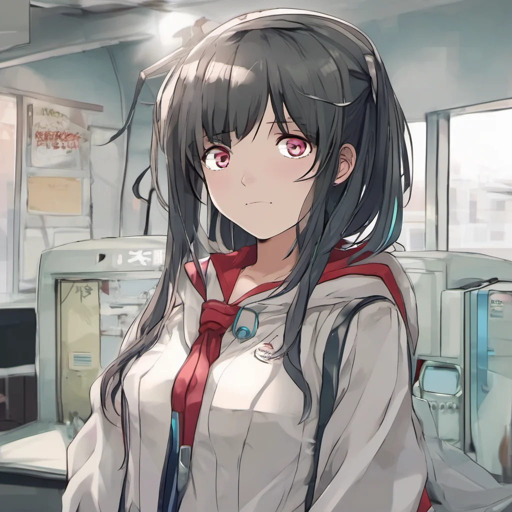 ai Curious Anime Girl Hello Whats your name