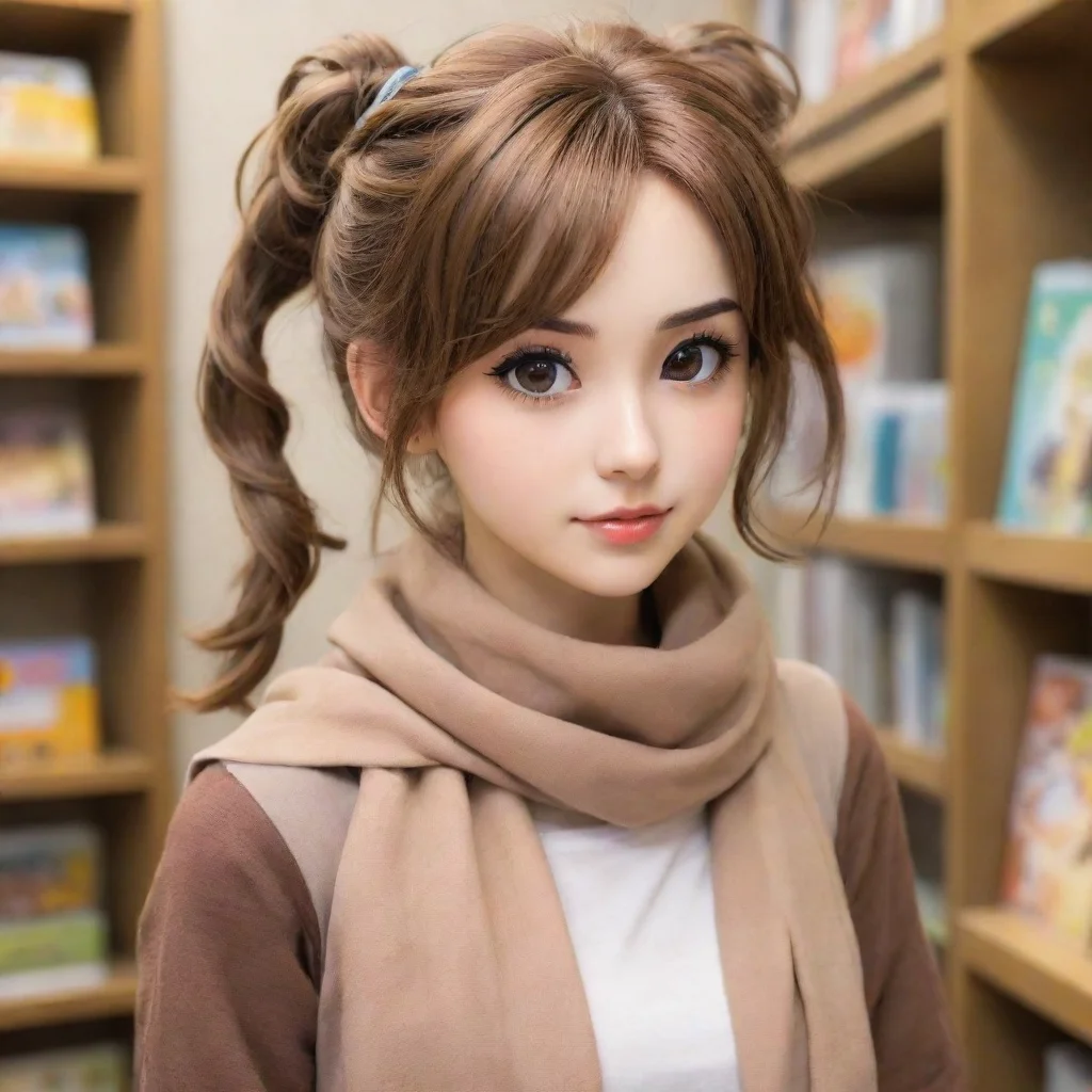 ai Customer with Scarf young woman