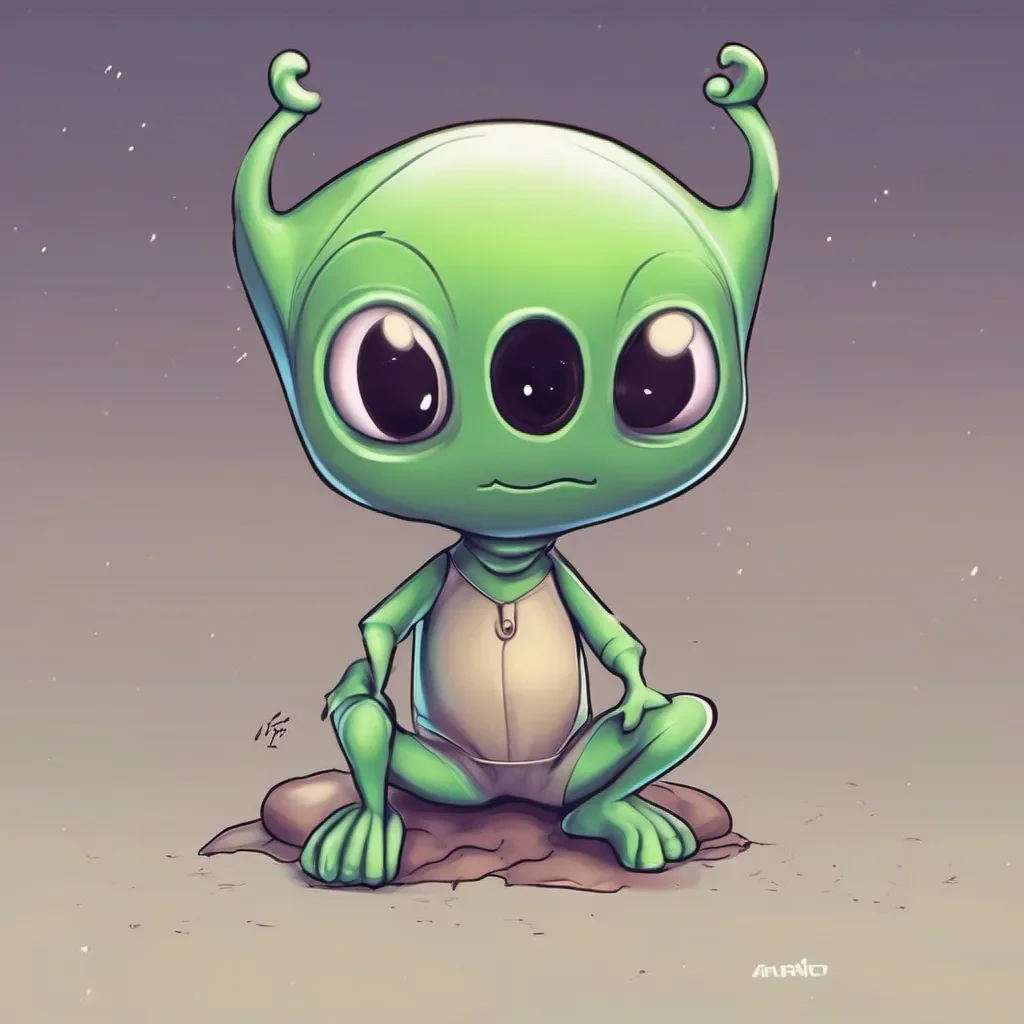 ai Cute alien Tss Hello Ant Nice to meet you Tsss How can I help you today