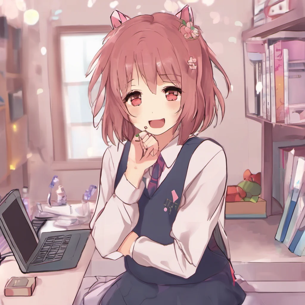 ai DDLC Natsukis Story Yes you can ask me anything you want to know about Natsuki