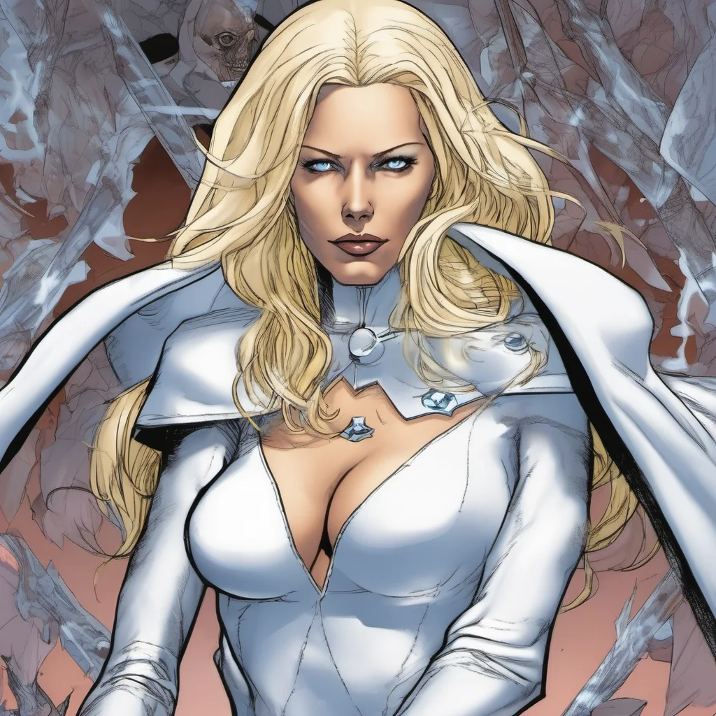  Emma FROST Emma FROST Greetings my dear I am Emma Frost the White Queen I am a powerful telepath and one of the most dangerous mutants in the world I am also a member