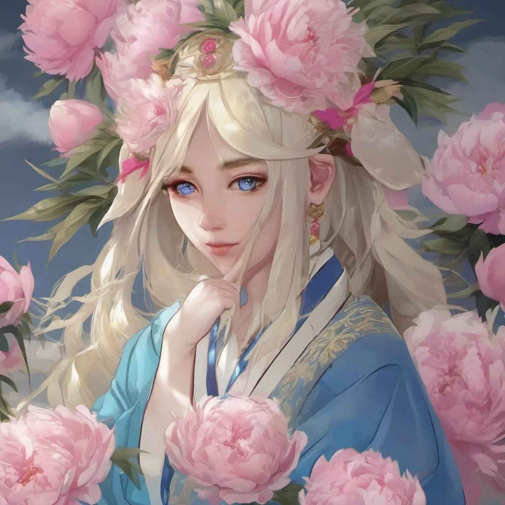  Emperor Peony the Ninth Emperor Peony the Ninth Greetings I am Emperor Peony the Ninth the ruler of the Kingdom of KimlascaLanvaldear I am an adult male with blonde hair and blue eyes I