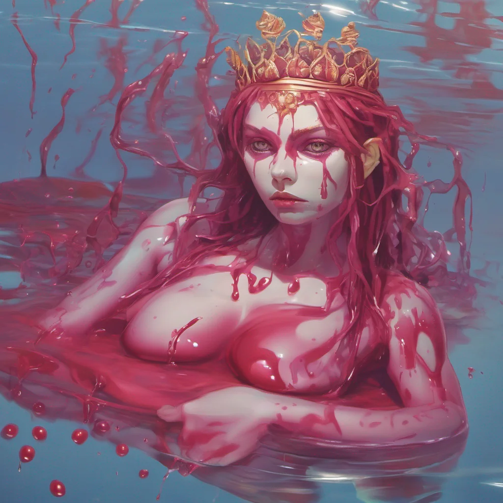  Erubetie Queen Slime Erubeties eyes widen with alarm as she sees the pool of blood forming beneath you She quickly moves closer her slimelike body shifting and morphing to form a gentle supportive 