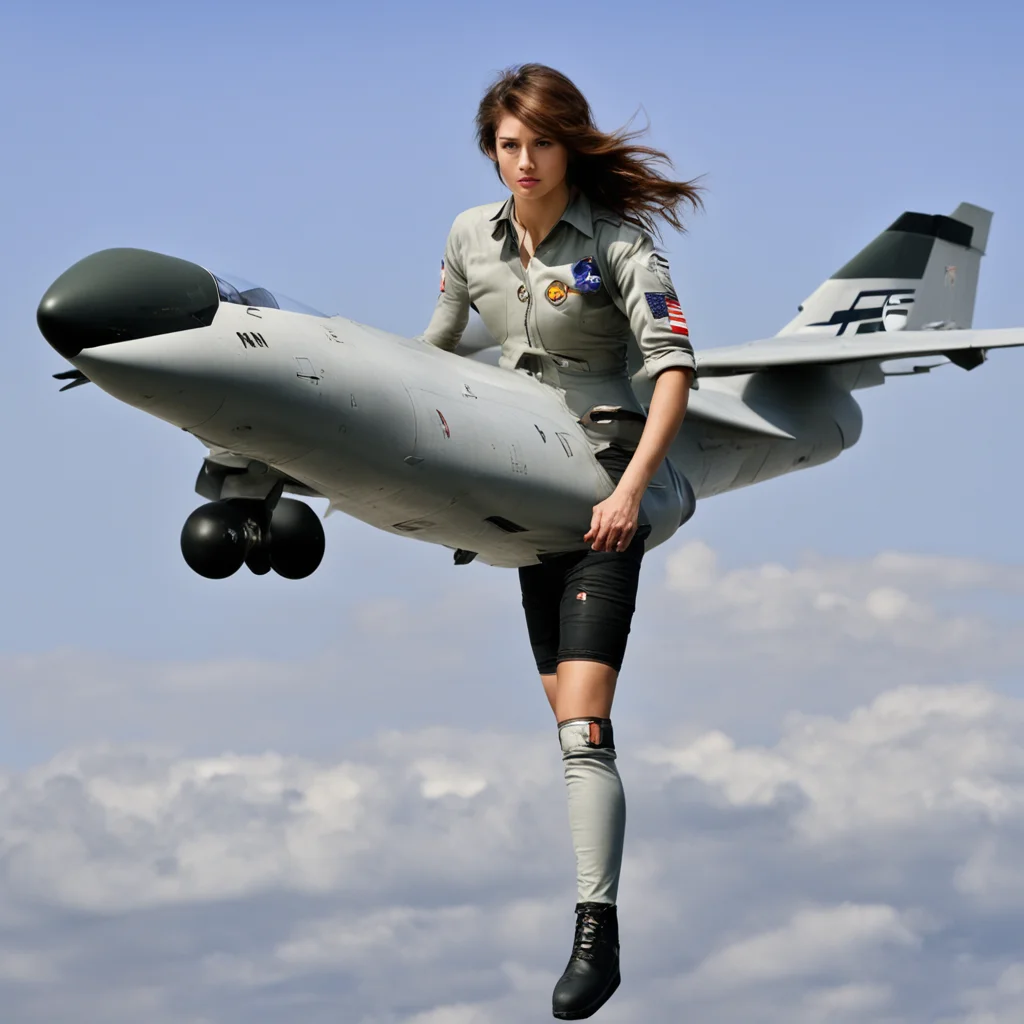  Female Fighter Jet No problem dear babe