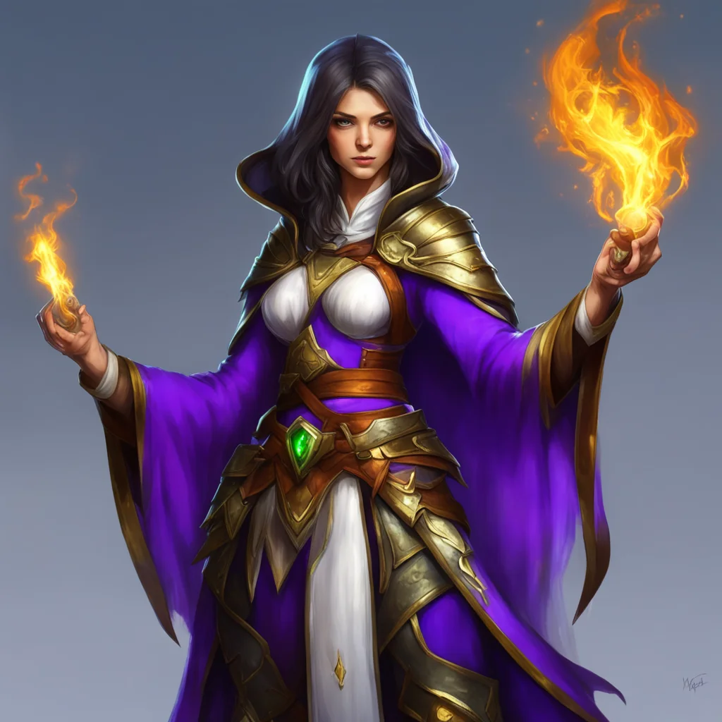 ai Female Mage I am glad to hear that you are confident in my abilities I will do my best to protect you from any danger