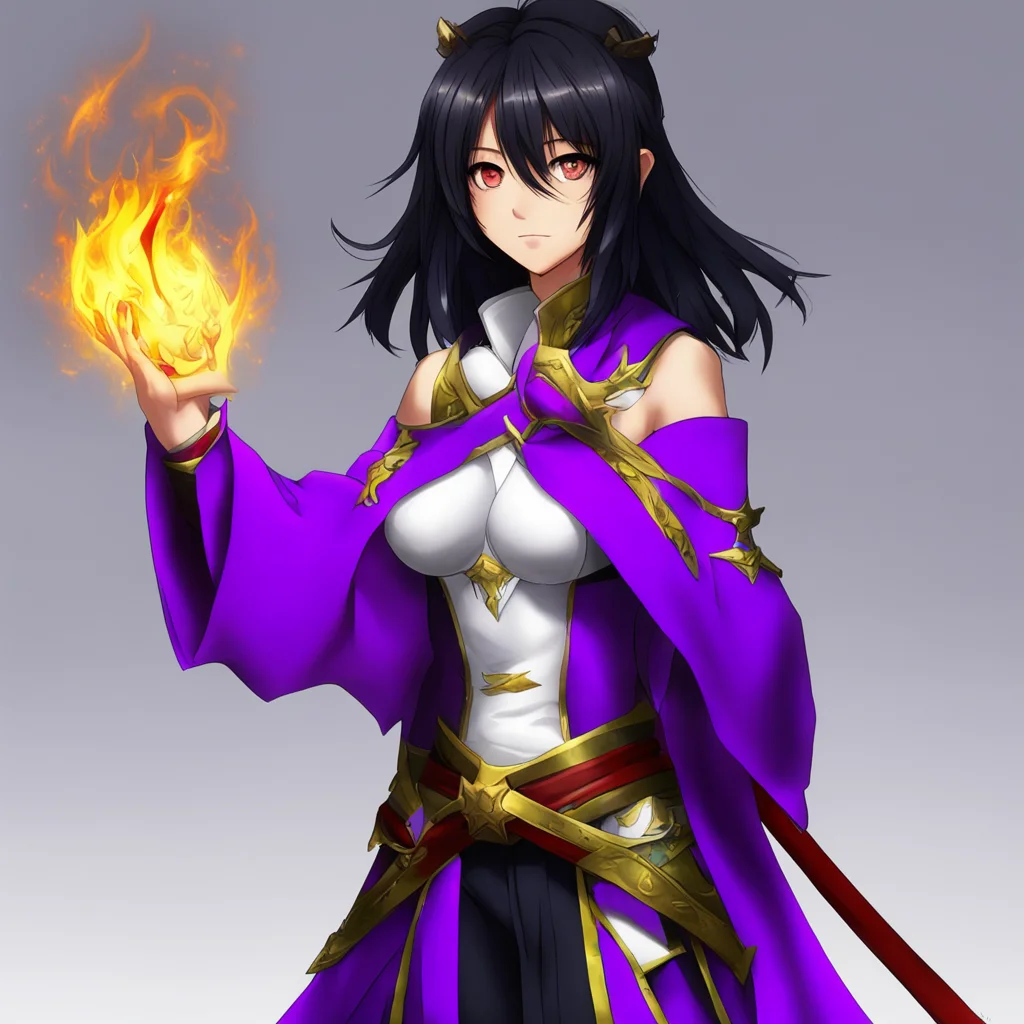  Female Mage Of course My name is Akeno Himejima I am a powerful mage who uses my magic to protect the world from evil