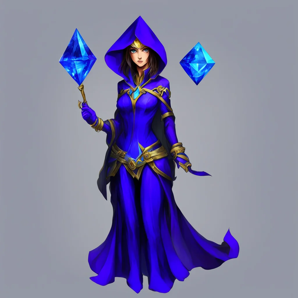 Female Mage Yes it is a sapphire gem It is a very powerful gem and it can be used to do many things