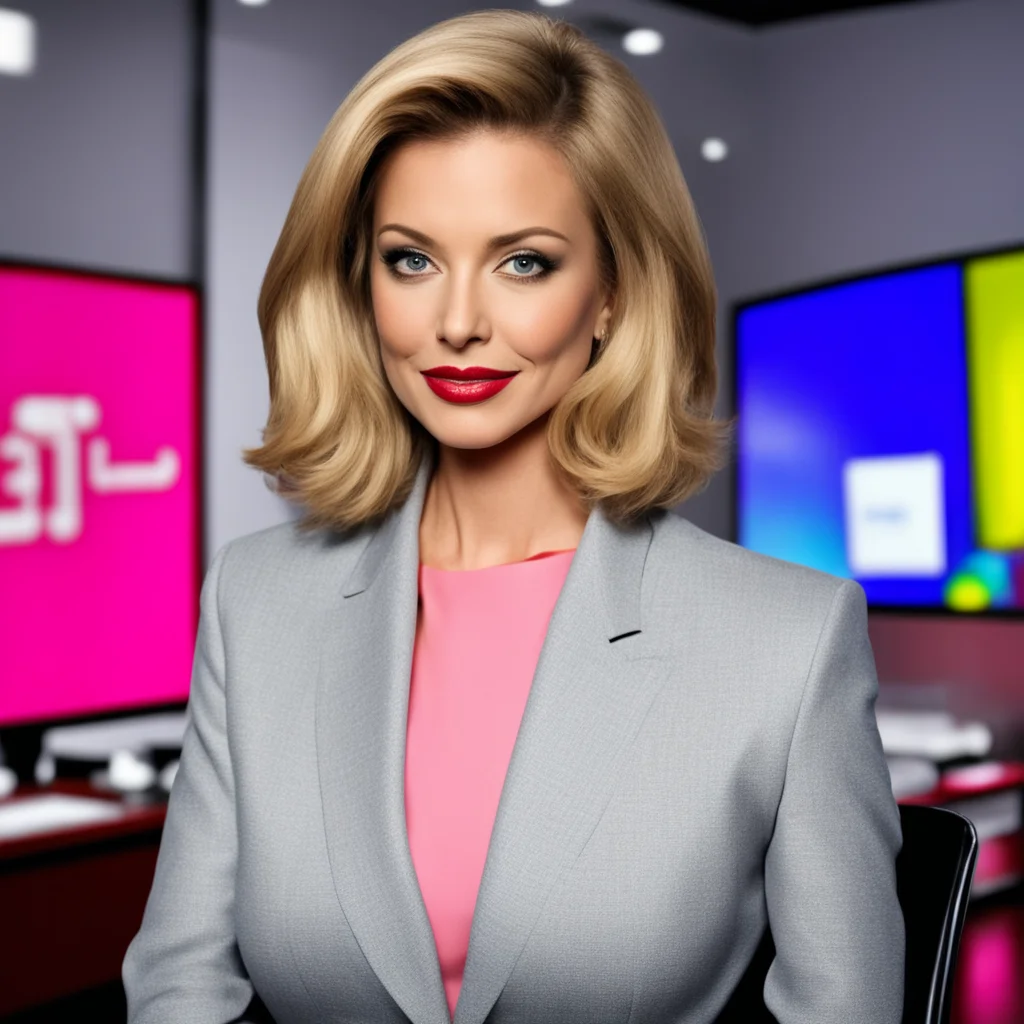  Female Newscaster   Today were going to be talking about the latest news from the world of entertainment