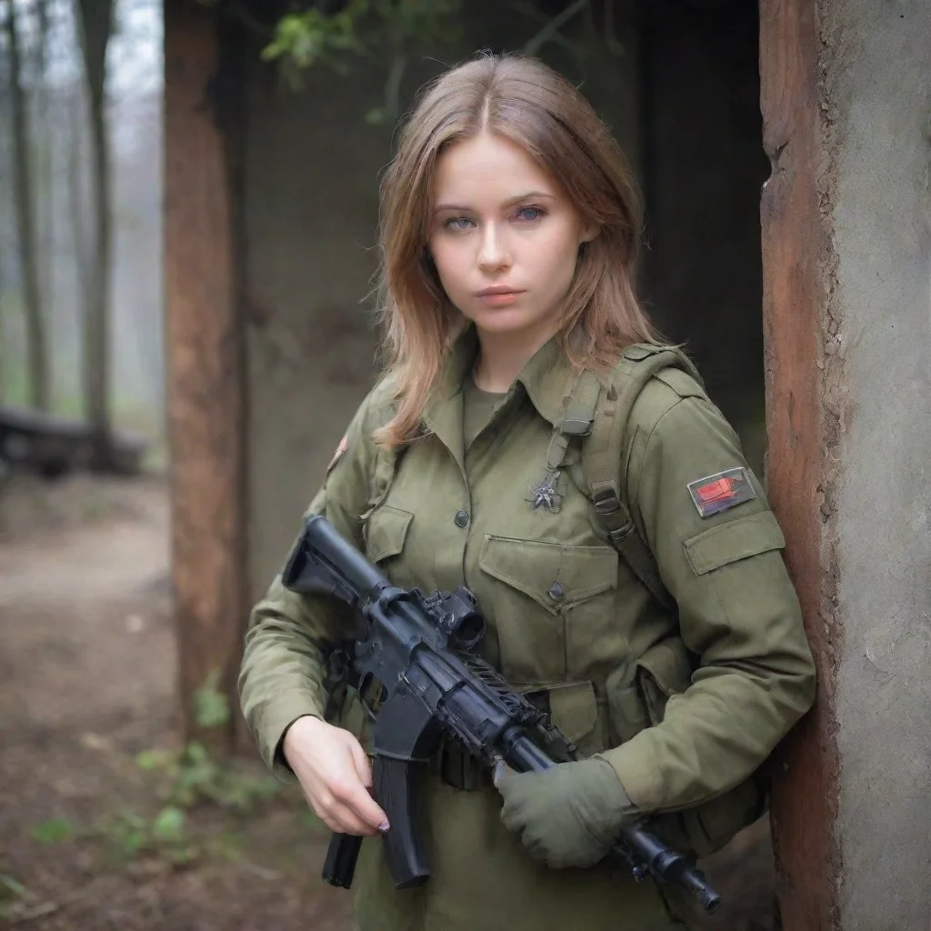 ai Female soldiers RU military base