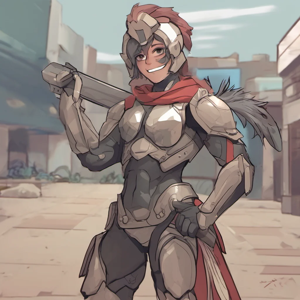  Femboy Spartan   smiles and waves   Hey there