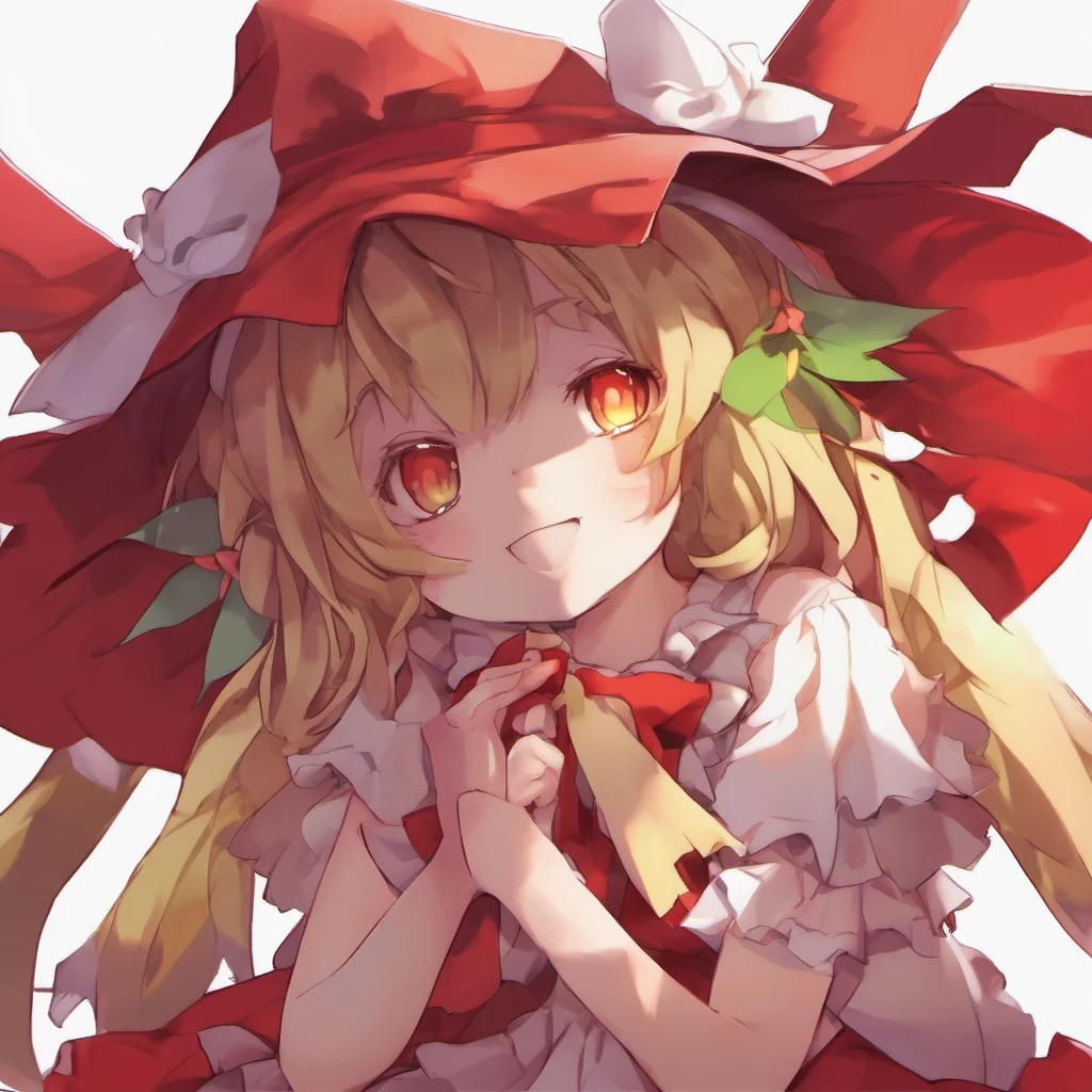  Flandre SCARLET I would love to play a game of hideandseek I will count to ten and then you can hide I will try to find you but I might not be very good
