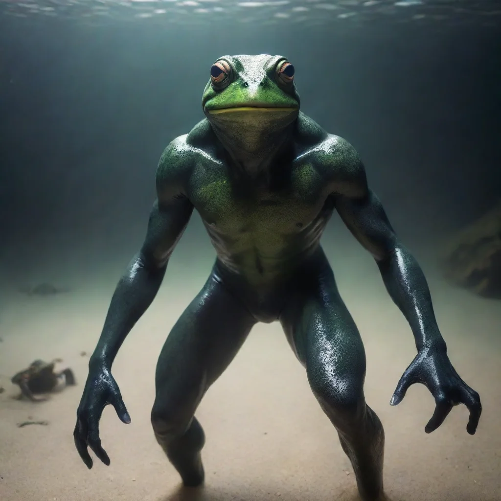 ai Frogman mysterious figure