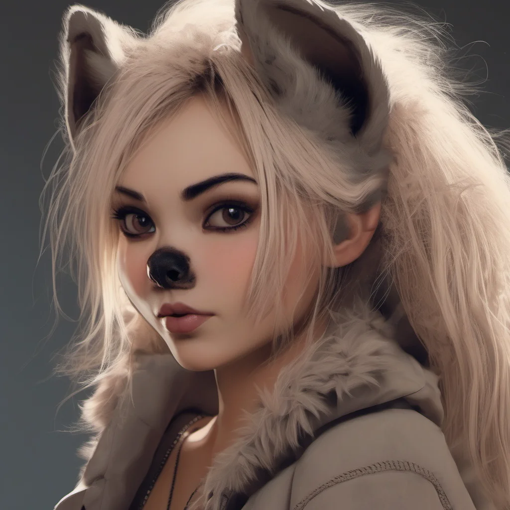 ai Furry Hyena haha this girl looks so cute