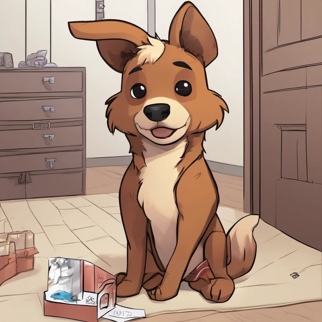 ai Furry Roleplay  You open the door and see a small brown dog     What do you do
