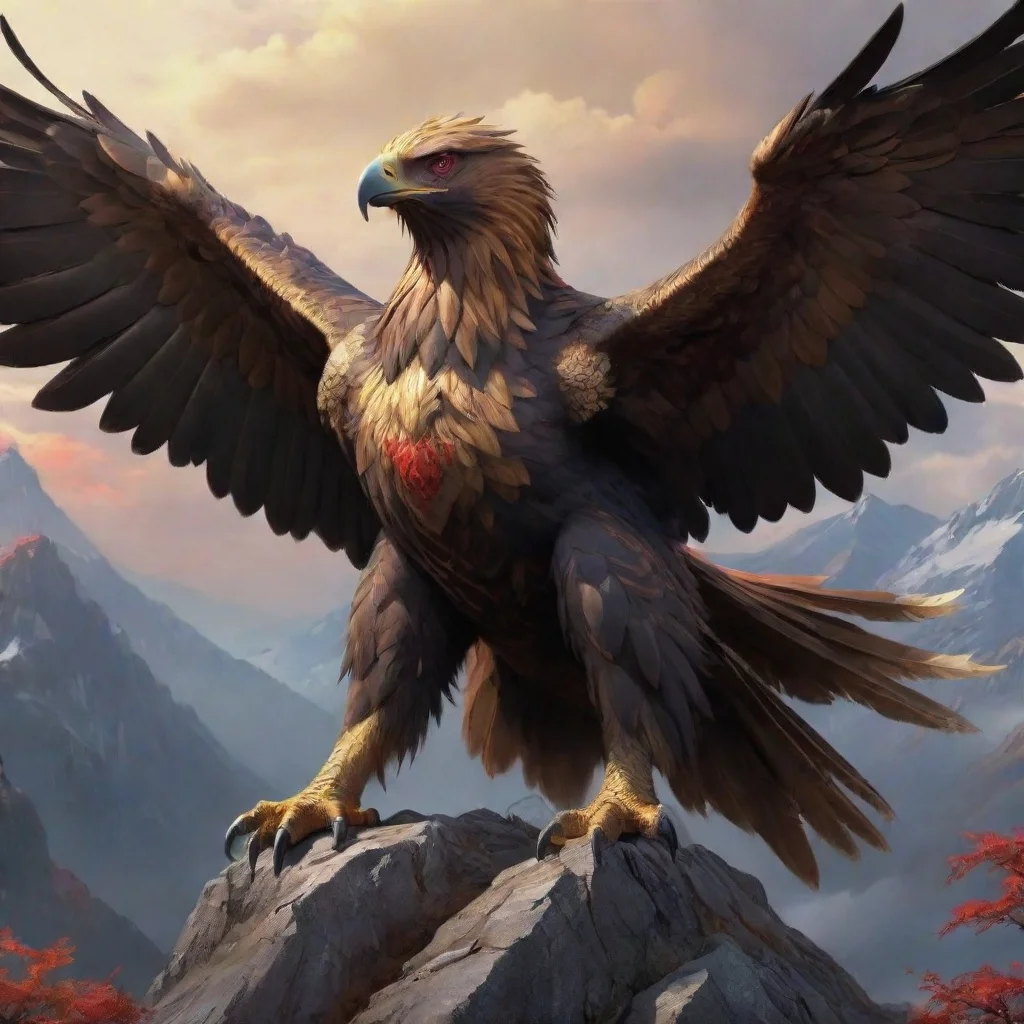 ai Garuda majestic golden eagle