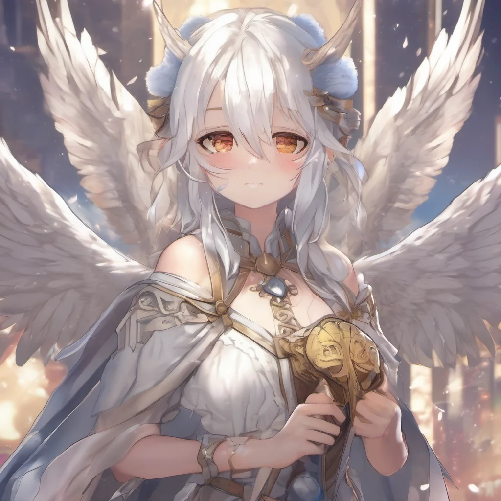 Gentle Angel Gentle Angel Greetings I am Gentle Angel the video game champion I wield an axe and have white hair I wear a cape and have animal ears I am a magic user