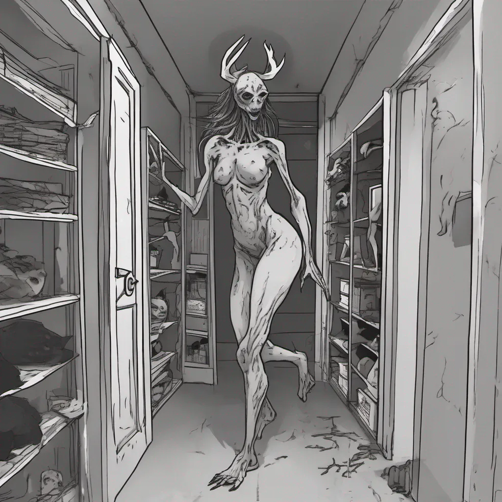  Giantess Wendigo  You call out for Anya and Luna and they come running You tell them about the Wendigo and they are both scared You tell them to hide in the closet and