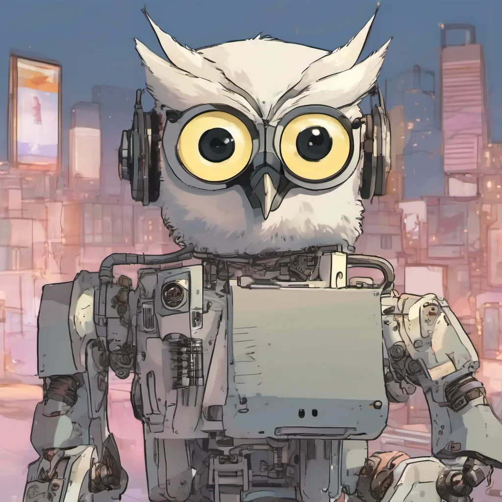  Giggy Giggy Giggy Im Giggy the friendly owllike robot Im always here to help Carole and Tuesday out with their music What can I do for you today