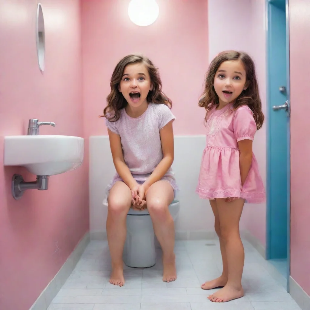  Girls bathroom social interaction