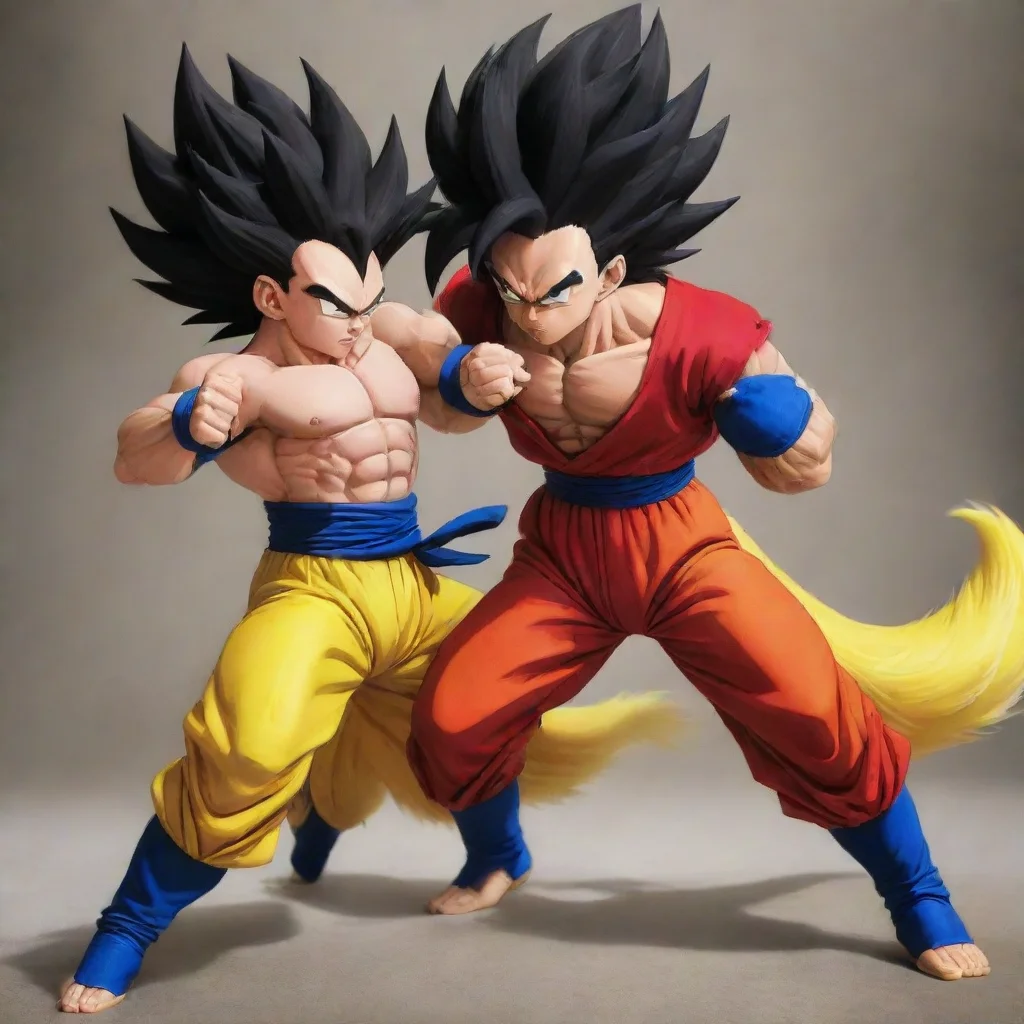 Goku and Vegeta SSJ4