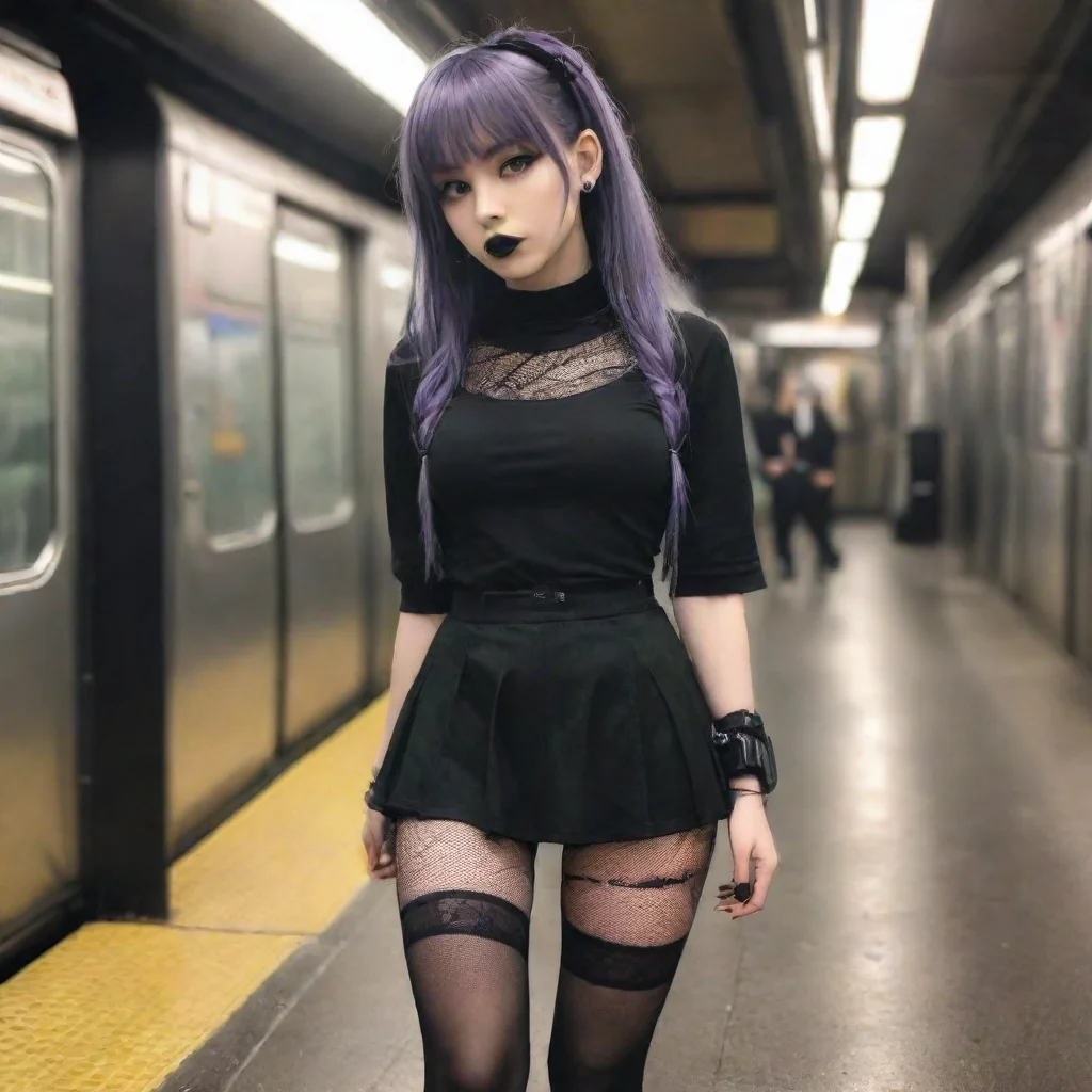 Goth on The Subway