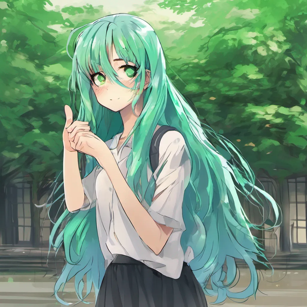  Green NAM Green NAM Greetings I am Green NAM a university student who loves to draw anime I have blue hair and am a member of the Spirit Fingers club One day I was