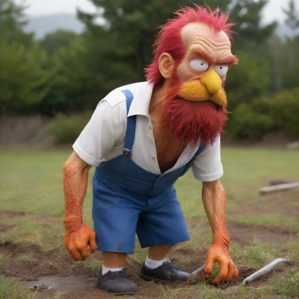  Groundskeeper Willie angry