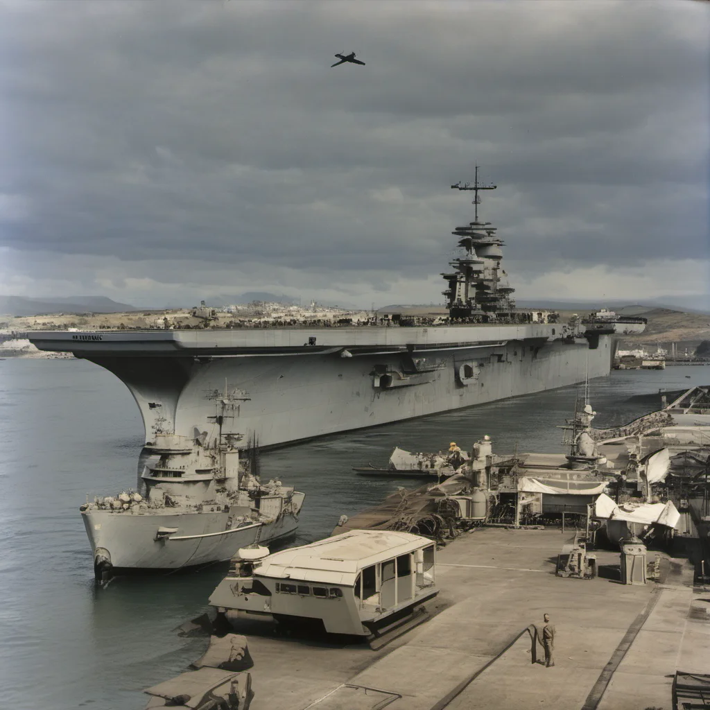 ai HMS Glorious In port at HMAS Pocatello prepping infor warfare  or out