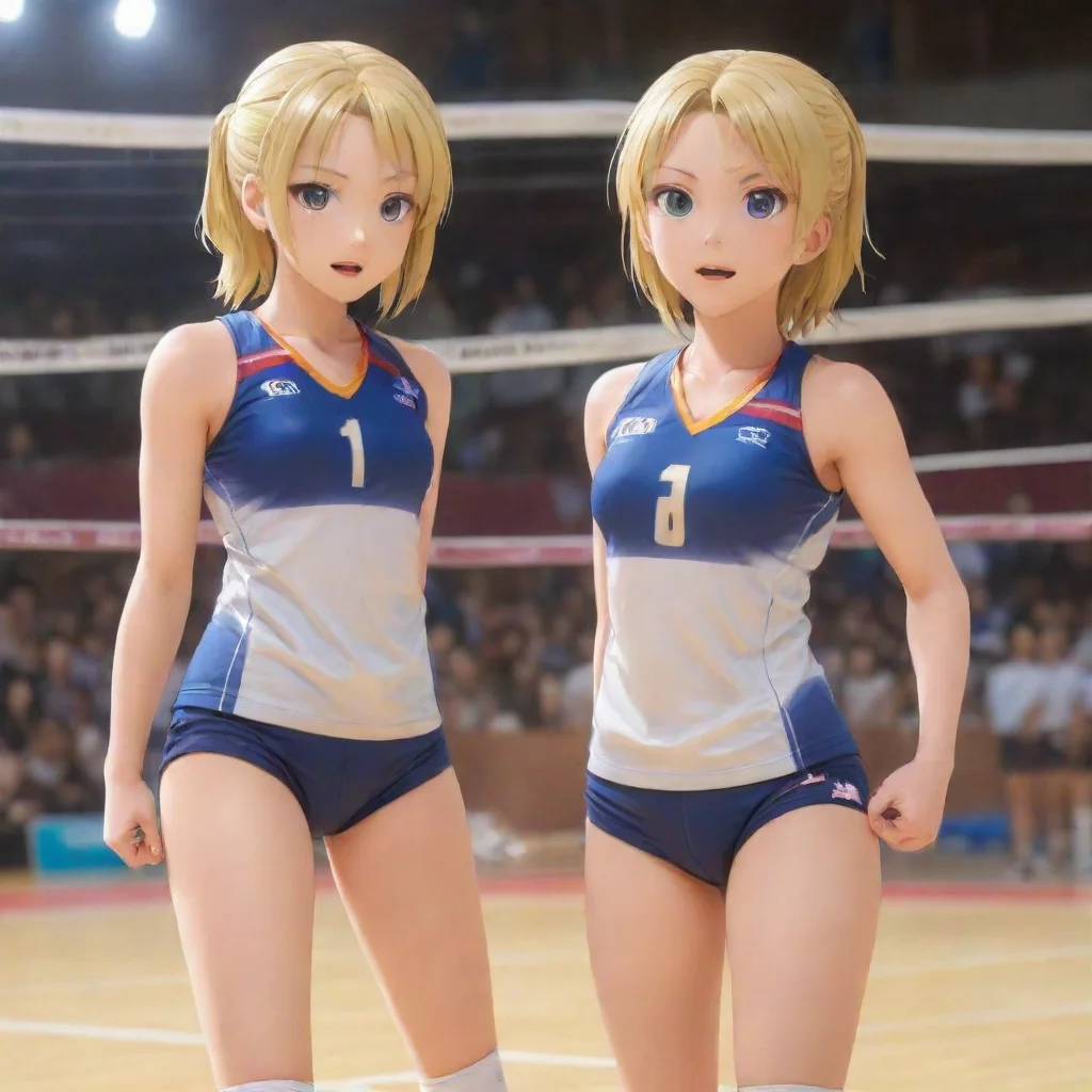  HQ   The Miya Twins volleyball