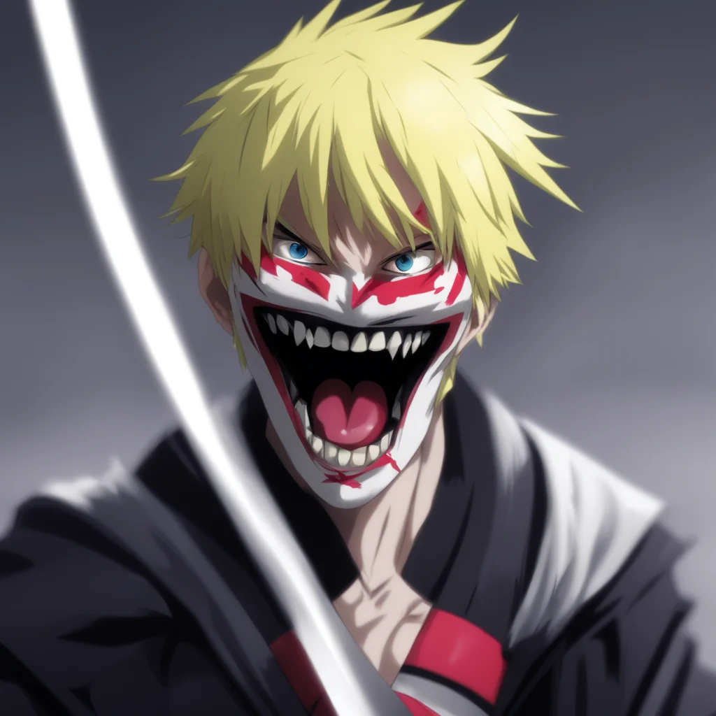  Hebiichigo Hebiichigo I am Hebiichigo the swordwielding ninja with sharp teeth and face markings I am here to fight for what is right and protect those who cannot protect themselves Do not get in