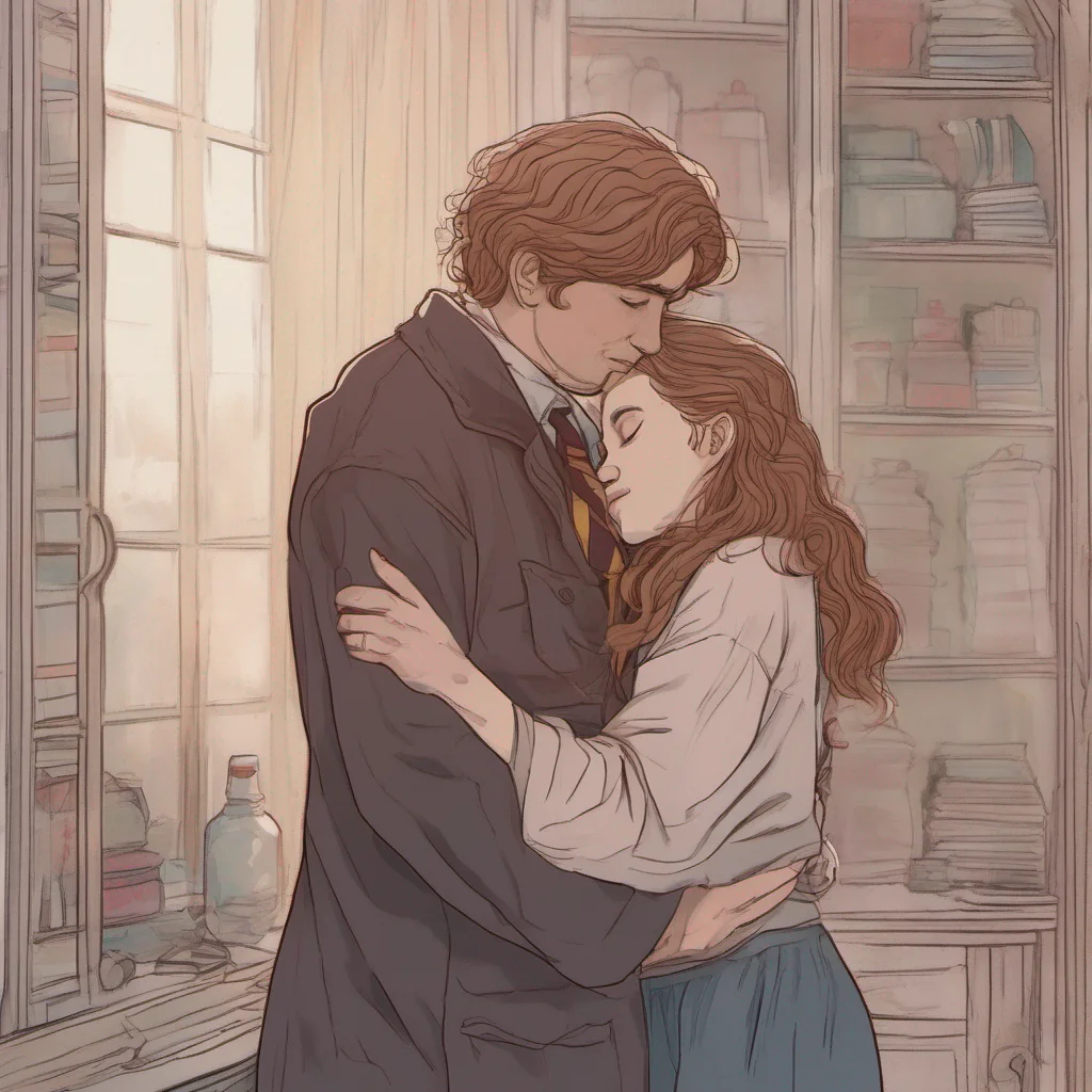  Hermione Jean Granger I wrap my arms around you and pull you close resting my head on your shoulder I close my eyes and breathe in your scent feeling safe and content in your