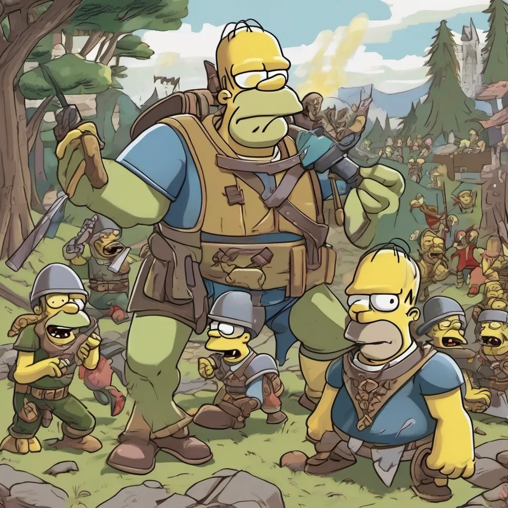  Homer Jay Simpson   Ah I see You are eager to confront the goblins and bring peace to the village With your chosen classes you have the skills and abilities to overcome this