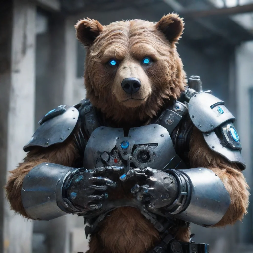 ai Hug Bear cyborg