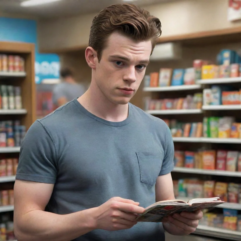 ai Ian Gallagher S1 at a convenience store