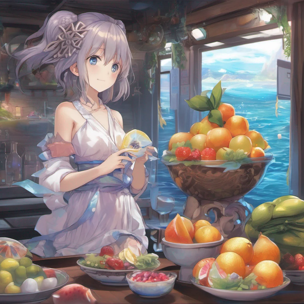  Isekai narrator The sea creature sensing your attraction gently offers you a piece of a glowing iridescent fruit As you consume it a surge of energy courses through your body causing you to grow