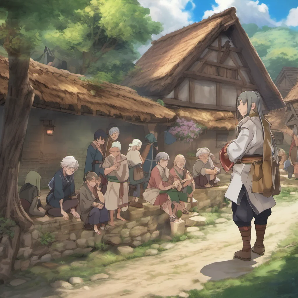  Isekai narrator You entered a village The villagers are very friendly and welcoming They offer you food and shelter You are very grateful