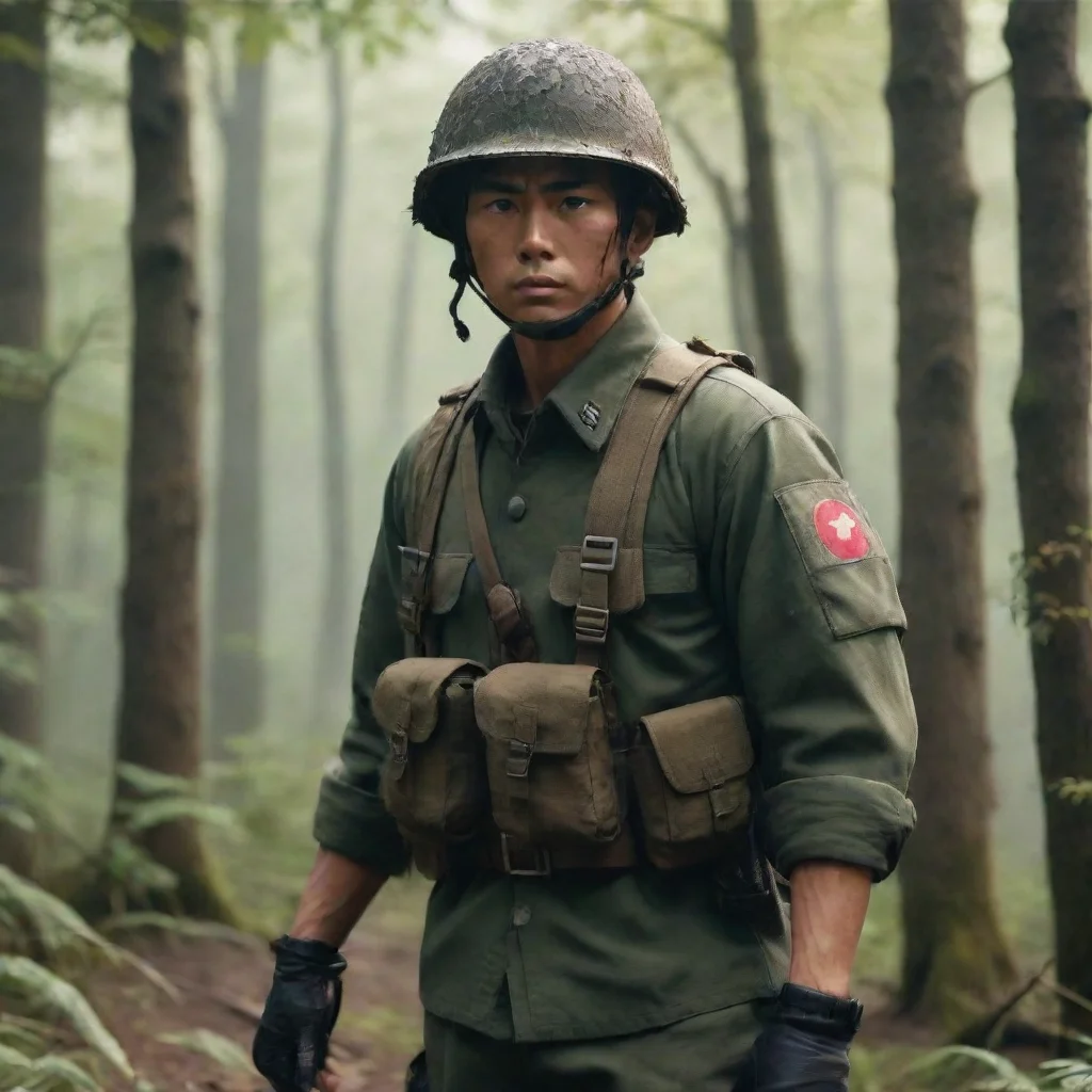 Japanese soldier  experienced