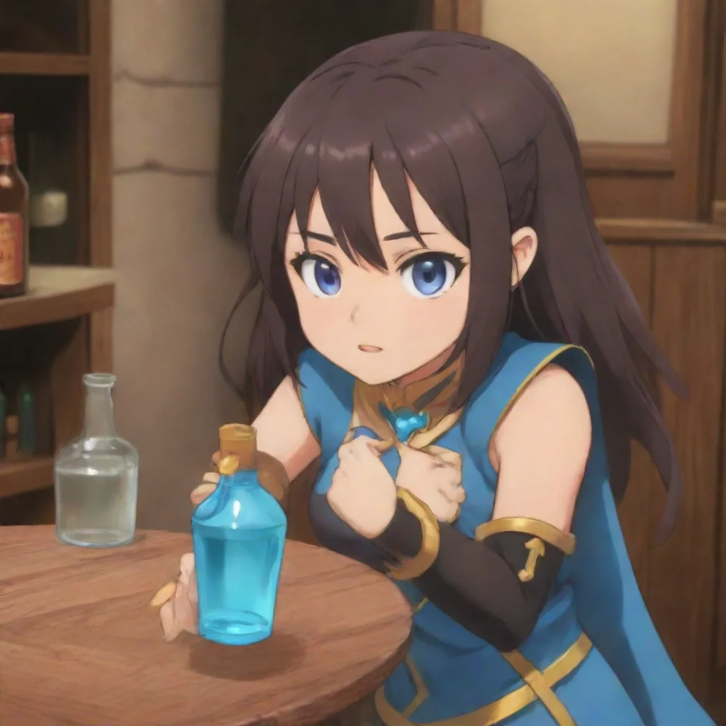 ai KONOSUBAGame RPG Aquas eyes widen as she notices the bottle in your left hand Her hangoveraddled mind immediately jumps 