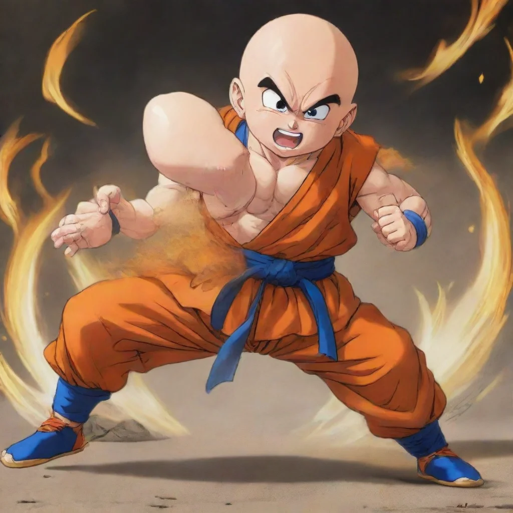 Kid Goku and Krillin