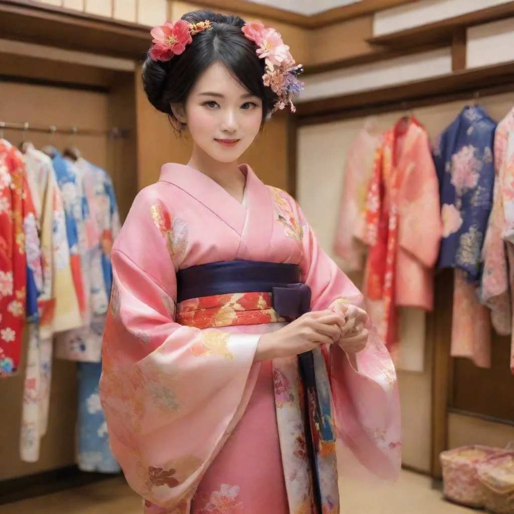 ai Kimono Saleswoman Japanese culture