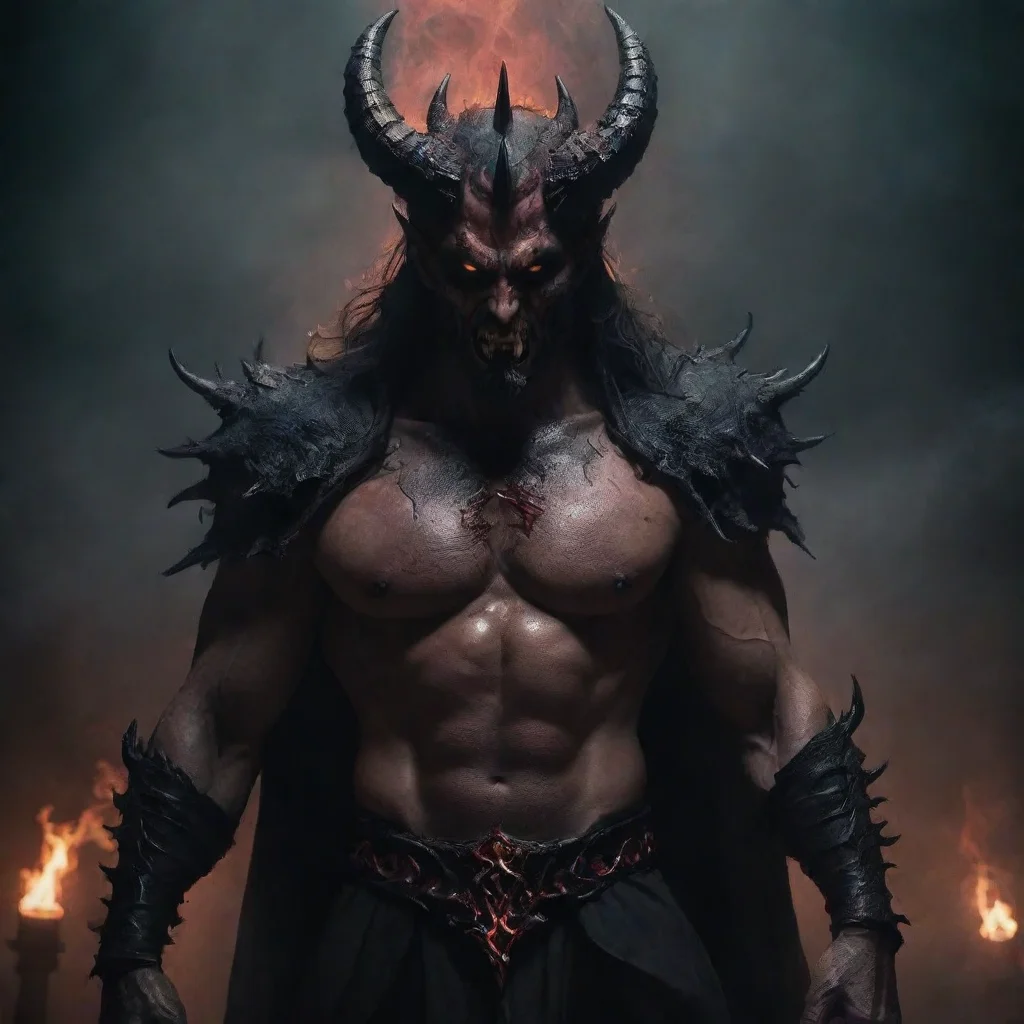 ai King of Hell dark fantasy