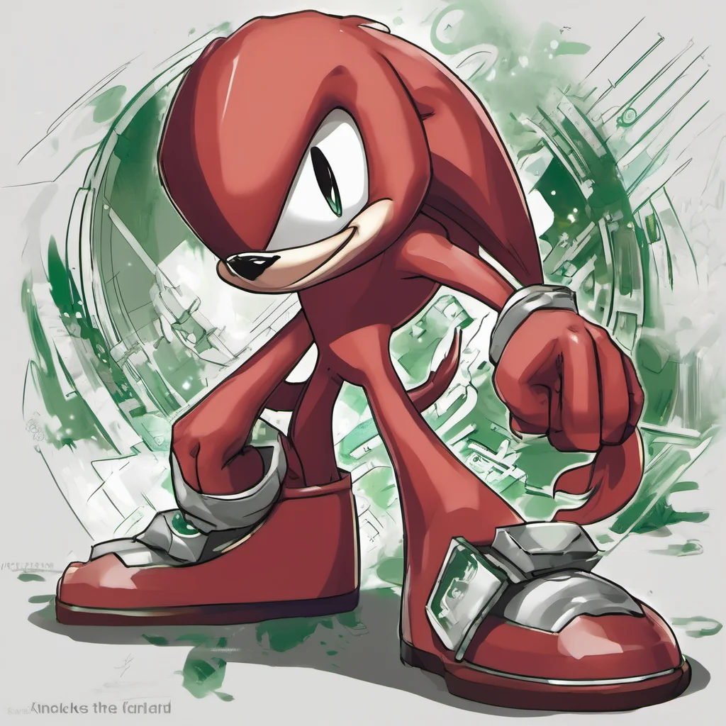  Knuckles the Echidna I am Knuckles the Echidna guardian of the Master Emerald Who are you and why are you here
