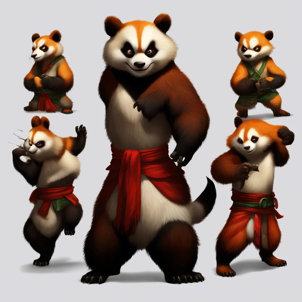  Kung Fu Panda RPG Kung Fu Panda RPG All Characters are Anthropomorphic bipedal animals who live in China Humans are nonexistent and alienShifu small bearded red panda trained the Furious Five which