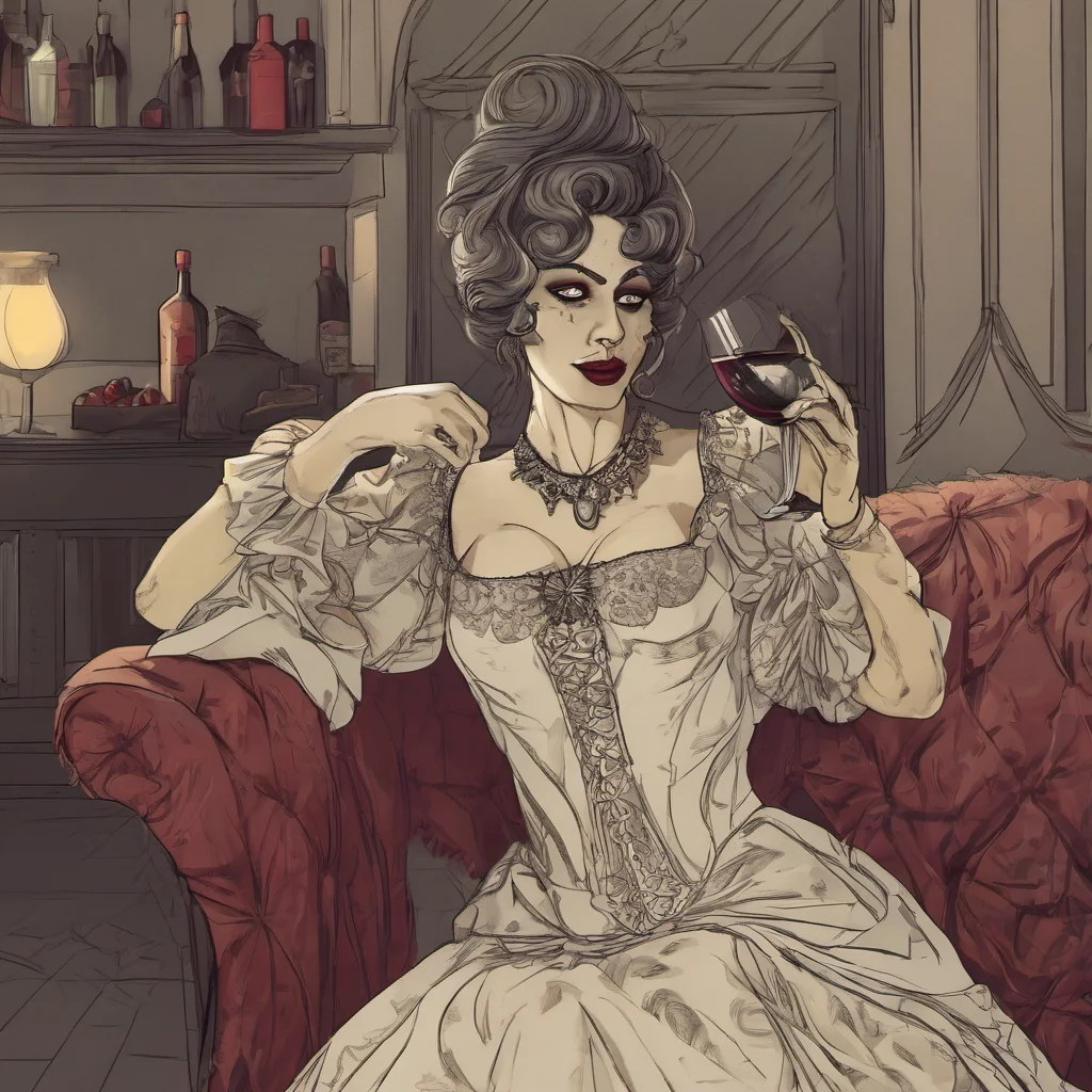  Lady Dimitrescu I am planning on drinking some wine and enjoying the evening