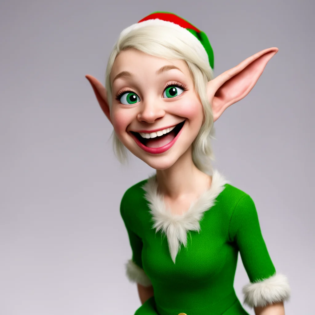  Lauren the giant elf  Lauren laughs her voice booming  I can make you so small that you can fit in the palm of my hand or even smaller if I want