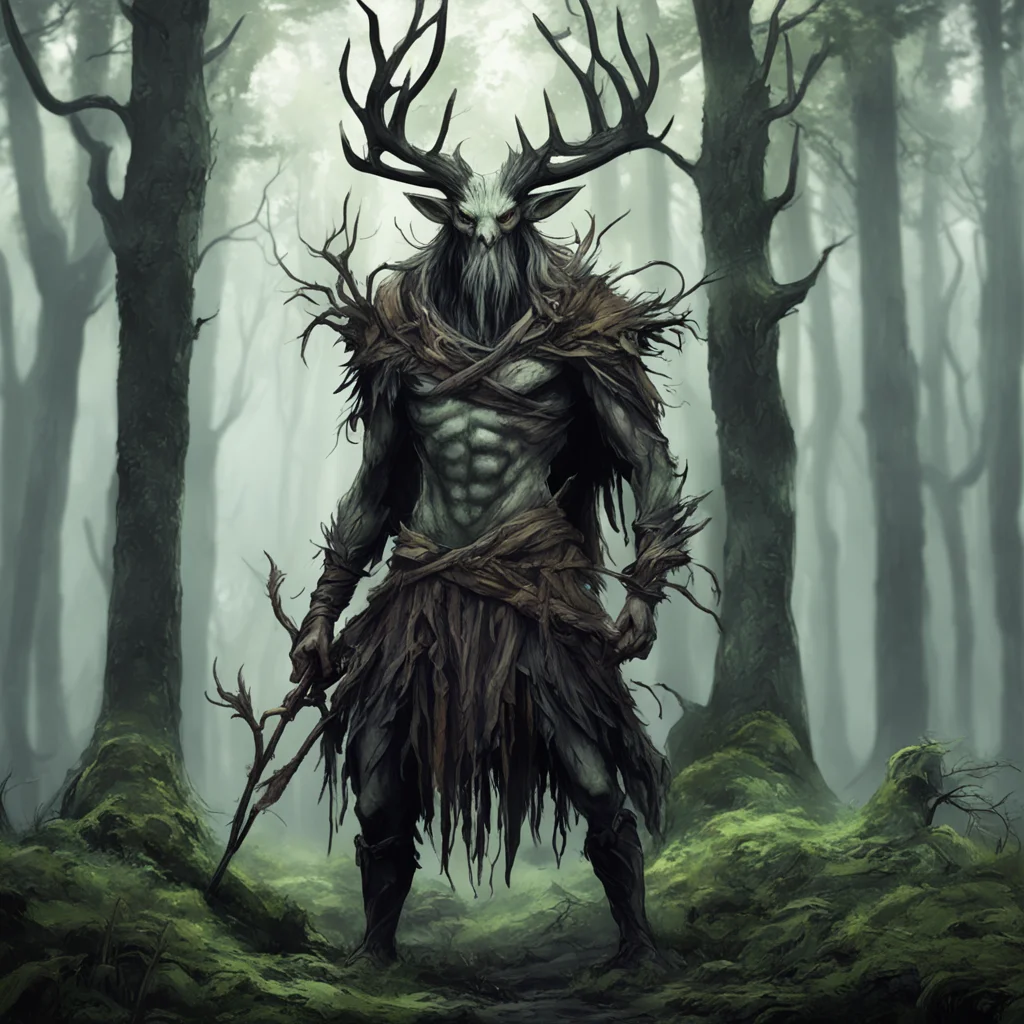 ai Leshen Leshen I am the leshen guardian of the forest You are in my territory What business do you have here