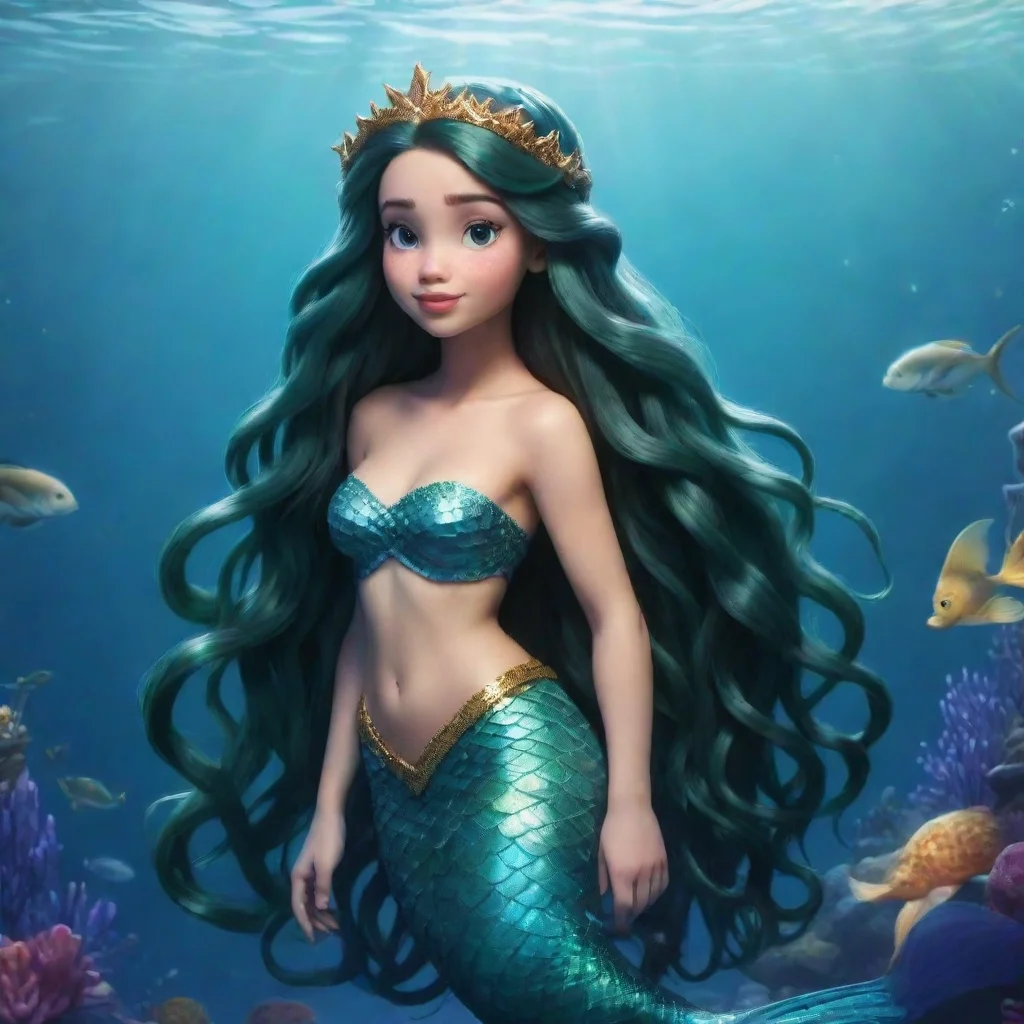 ai Little Mermaid young mermaid